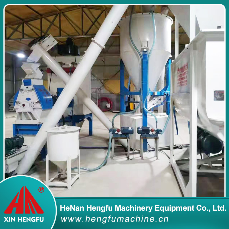 1- 2tph Complete Animal Feed Machine Feed Mill Plant