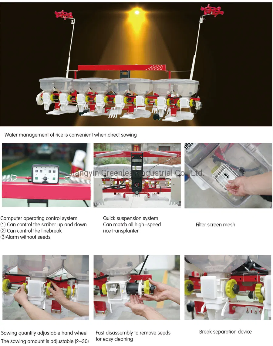 10 Rows Rice Nursery Seeder High Speed Rice Seeding Paddy Planter