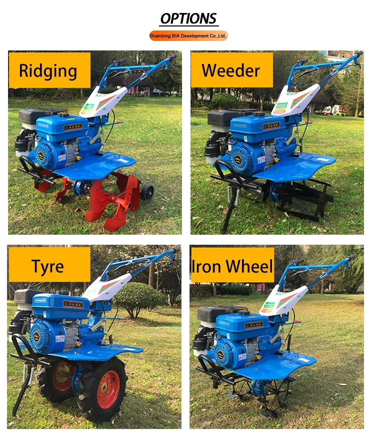 188f 190f Gasoline Mini Tiller 186f Diesel Power Tiller 500-10 Wheel Power Tiller