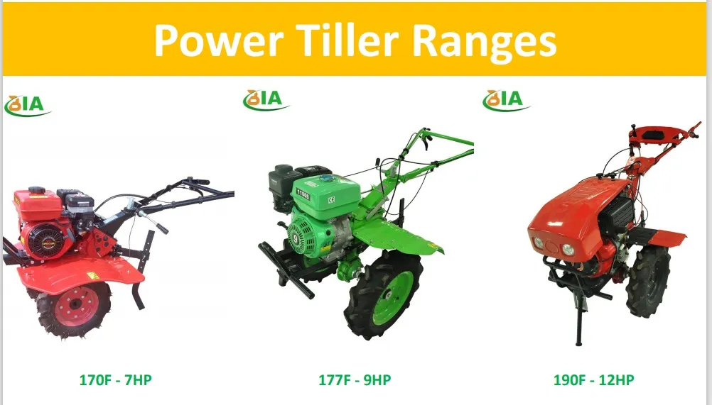 188f 190f Gasoline Mini Tiller 186f Diesel Power Tiller 500-10 Wheel Power Tiller