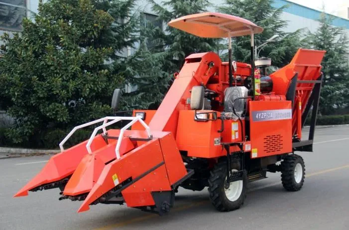 2 Rows Farm Corn/Maize Self-Propelled Combine Harvesting Machine