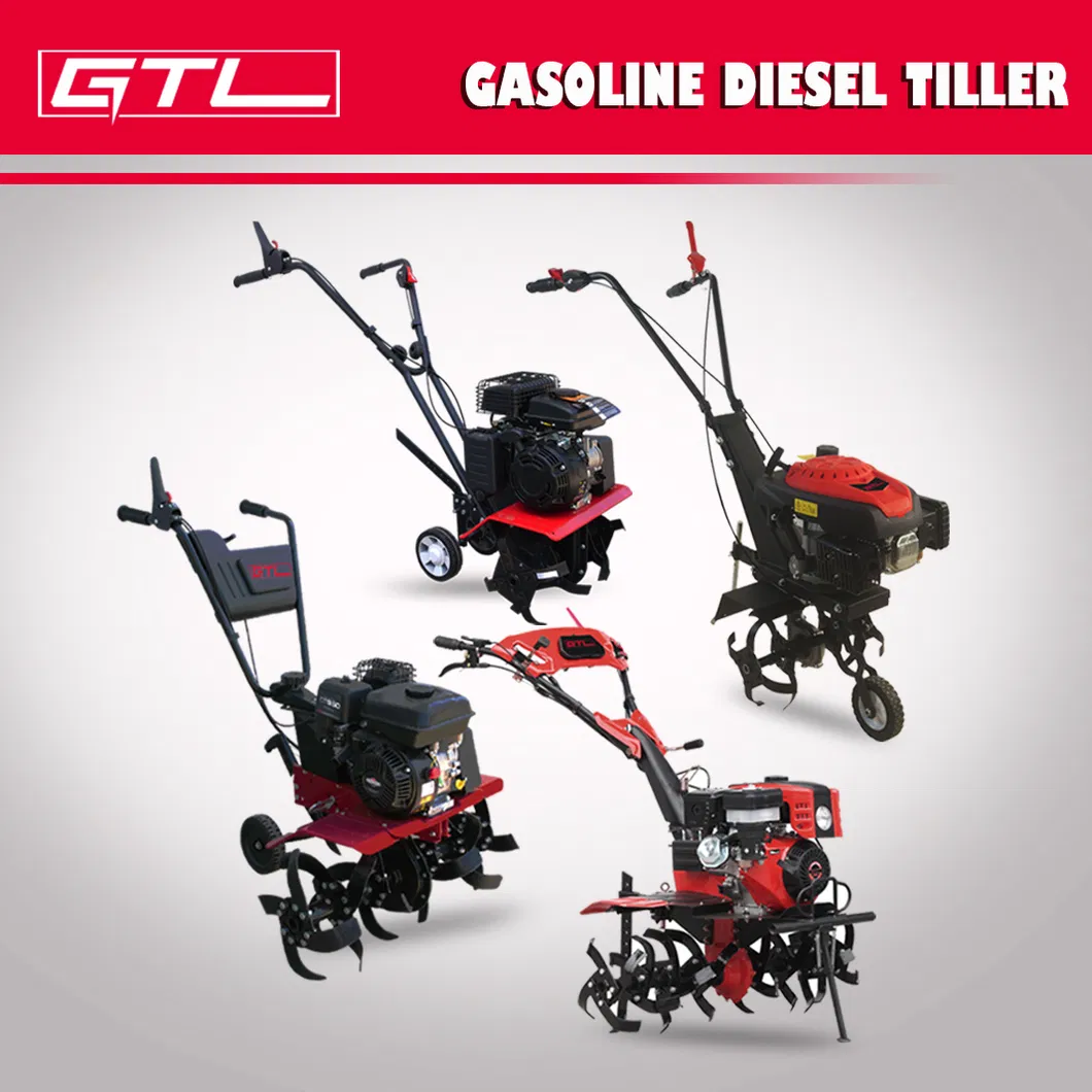 212cc Gasoline Cultivator Aluminium Alloy Gearbox Rotary Power Tiller with Euro V Engine (GT620)