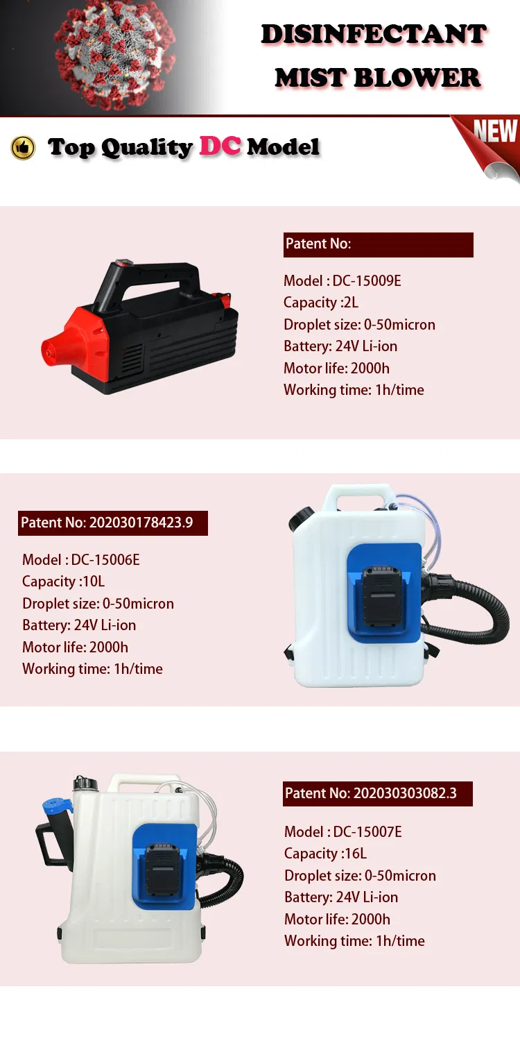 2L Handy Fogging Machine Heavy-Duty Insecticide Chemical Fogger Ulv Mister Mist Duster