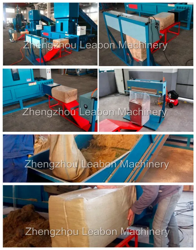 2t/H Factory Price Hydraulic Automatic Rice Husk Hops Seaweed Baler Machine