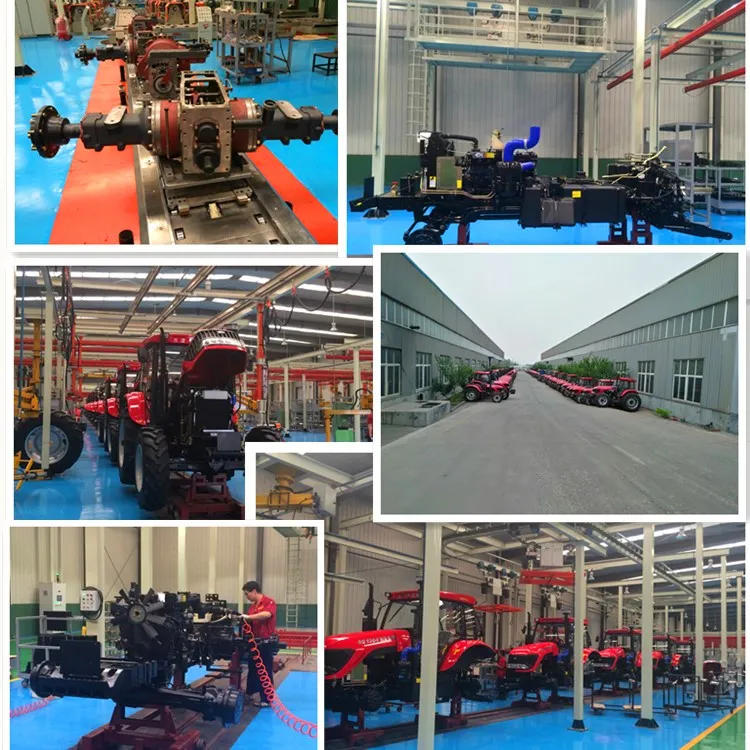 35HP 40HP 45HP 50HP 60HP 65HP 4*4 Compact Tractor 4WD Front-Loader Rear-Backhoe Agricultural Tractor Factory