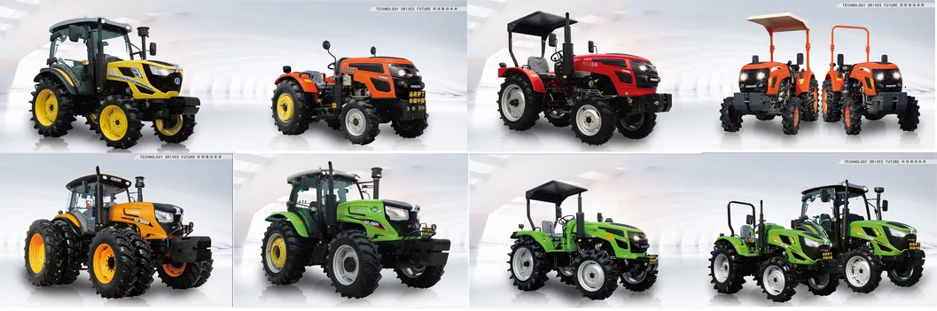 35HP 40HP 45HP 50HP 60HP 65HP 4*4 Compact Tractor 4WD Front-Loader Rear-Backhoe Agricultural Tractor Factory