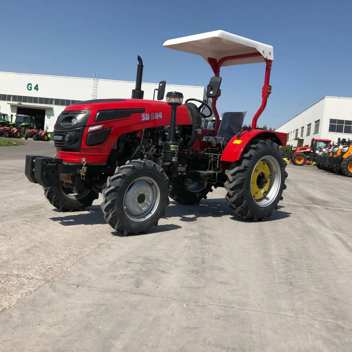 35HP 40HP 45HP 50HP 60HP 65HP 4*4 Compact Tractor 4WD Front-Loader Rear-Backhoe Agricultural Tractor Factory