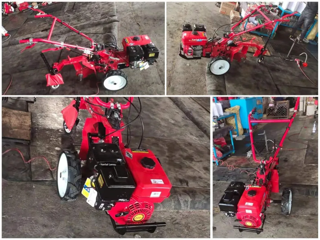 7HP 4 Stroke Belt Drive Agricultural Gasoline / Petrol Power Tillers Garden Rotavator / Cultivator Tiller Machinery (WM600)