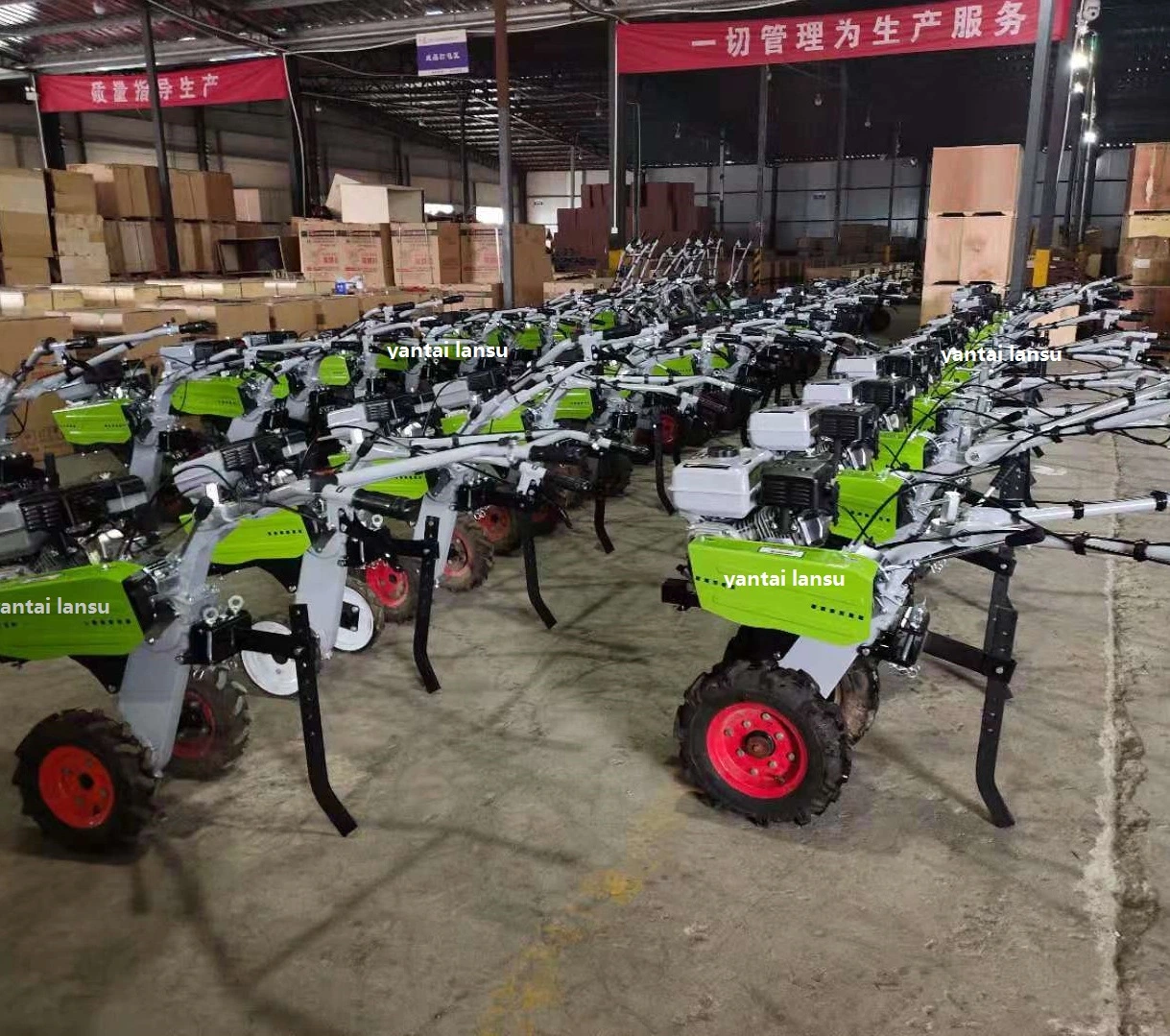 7HP 4 Stroke Belt Drive Agricultural Gasoline / Petrol Power Tillers Garden Rotavator / Cultivator Tiller Machinery ( WM600 )
