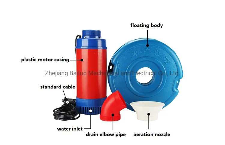 aquaculture fish farm pond floating oxygen aerator
