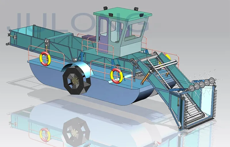 Aquatic Weed Cutting Machine River Cleaning Boat