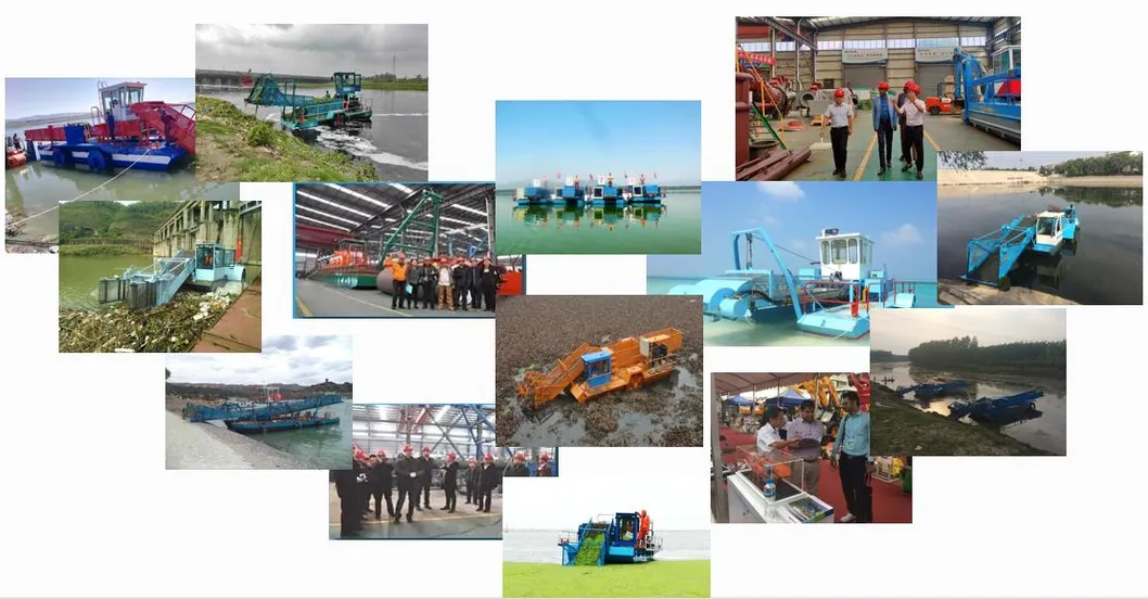 Aquatic Weed Removal Vessel Used in Lake Cleaning