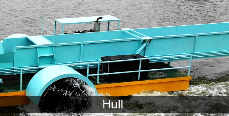 Aquatic Weed Removal Vessel Used in Lake Cleaning