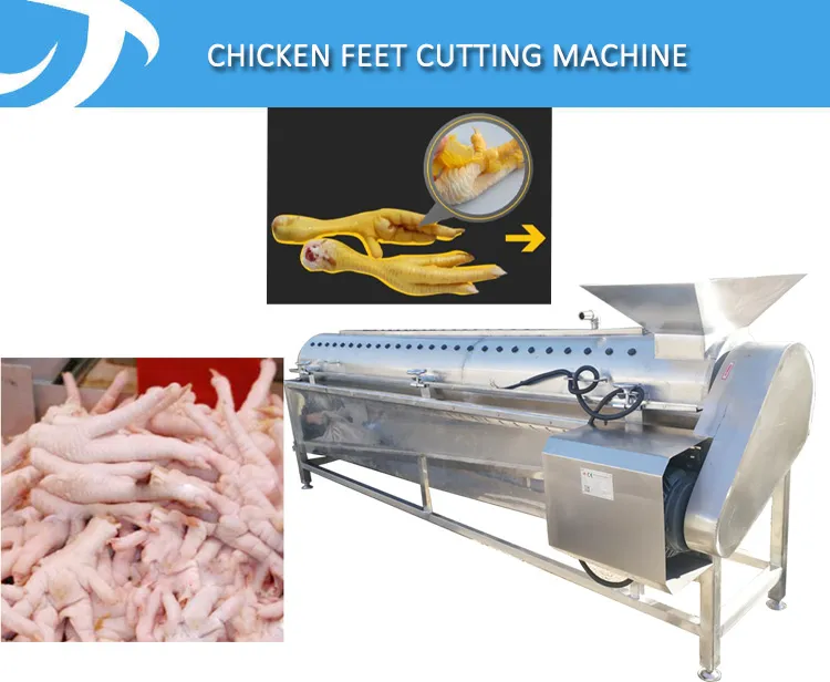 Automatic Chicken Feet Processing Machine Chicken Paw Cleaning and Peeling Machine