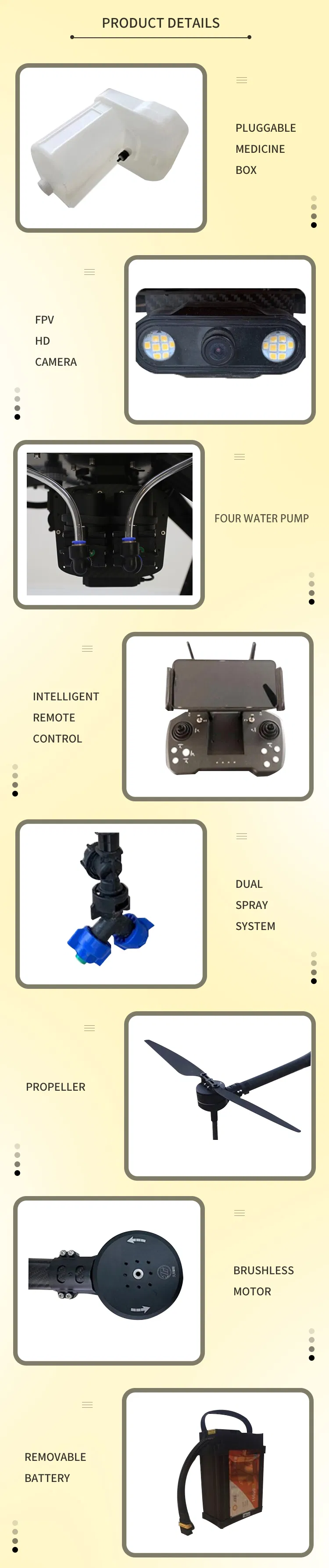 Automatically Control Agricultural Uav Drone, Crop Dusting Helicopter for Sale