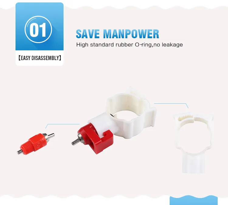 Ball Valve Automatic Poultry Nipple Drinker /Waterer for Chicken