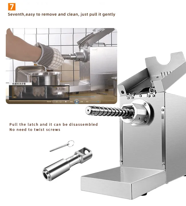 Bangladesh Automatic Home Olive Combined Peanut Soybean Peanut Sunflower Oil Press Machine