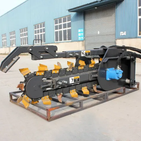 Best Quality Hcn Brand Agricultural Equipment 0207 Hydraulic Trencher for Skid Steer Loader, Excavator and Loader Trencher Digger Ditch Witcher for Sale