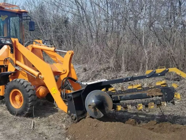 Best Quality Hcn Brand Agricultural Machine 0207 Hydraulic Trencher for Bobcat Skid Steer Loader, Excavator and Loader Trencher Digger Ditch Witcher for Sale