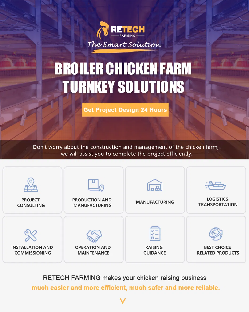 Broiler feeding equipment/automatic broiler feeding system