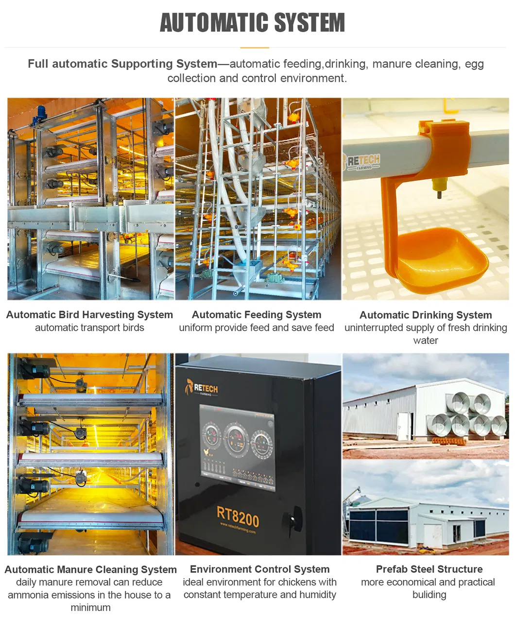 Broiler feeding equipment/automatic broiler feeding system