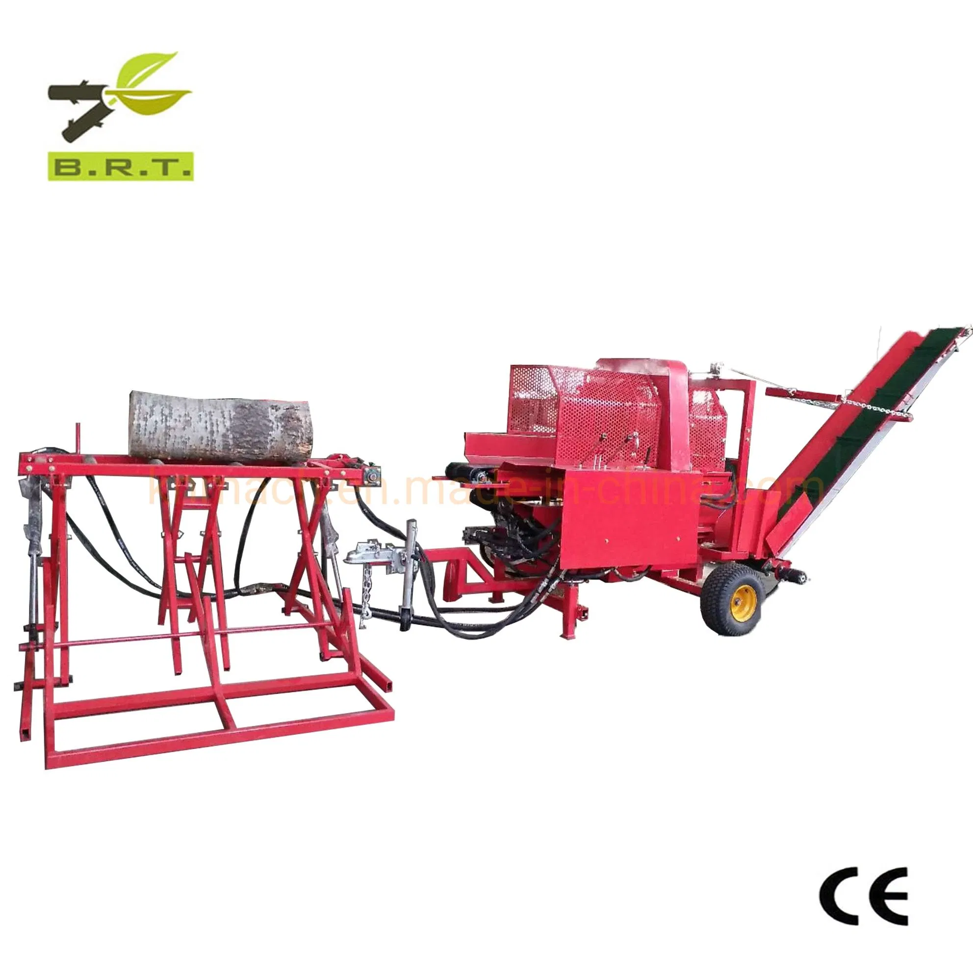 BRT Honda Petrol Engine Agricultural Machinery Firewood Processor with Log Table Lifter