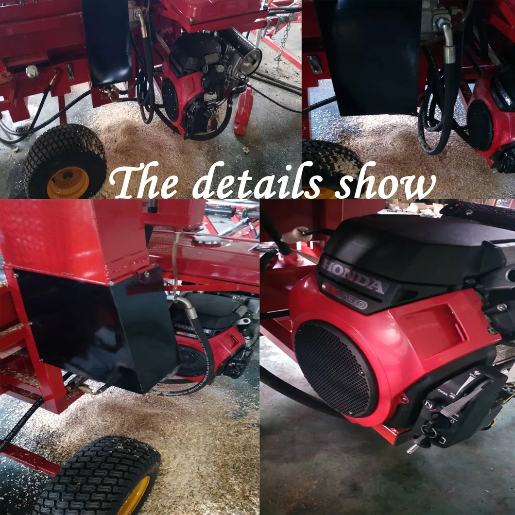 BRT Honda Petrol Engine Agricultural Machinery Firewood Processor with Log Table Lifter