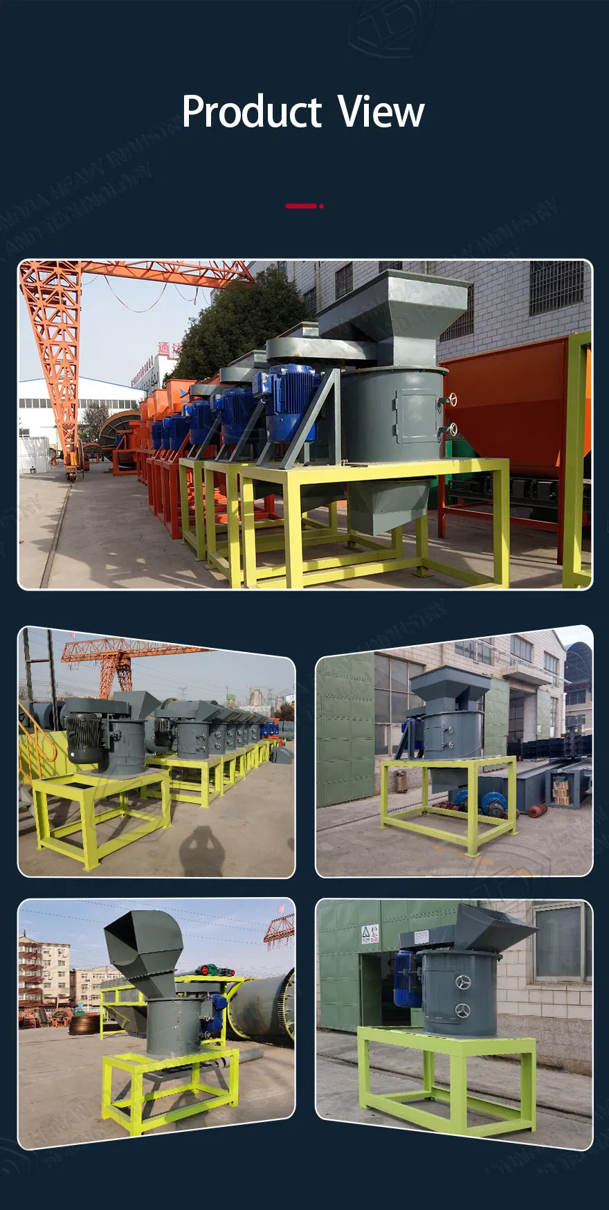 Cattle Dung Organic Fertilizer Crushing Machine Chicken Manure Crusher for Sale