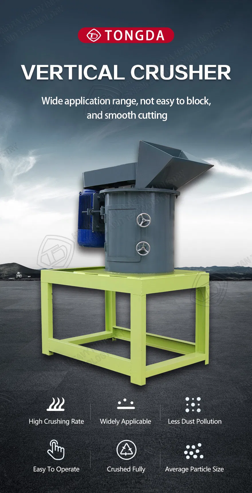 Cattle Dung Organic Fertilizer Crushing Machine Chicken Manure Crusher for Sale