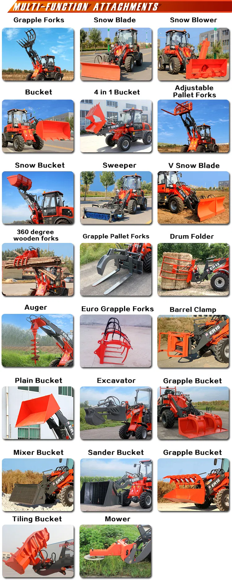 Ce Approved 0.8ton Wheel Loader with Rops and Fops Cabin for Sale