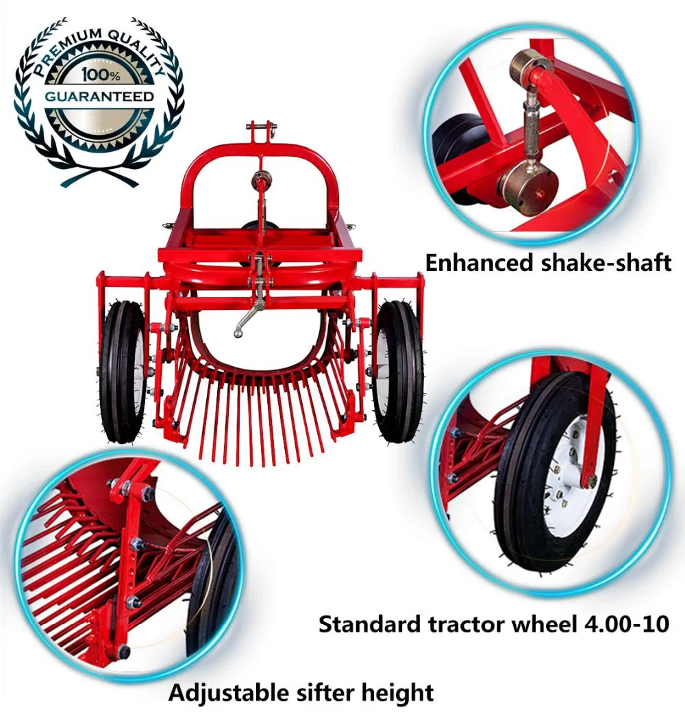 CE Approved Potato Harvest Machine Two Row Potato Harvester 3 Point Linkage Potato Digger