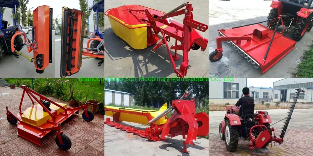CE Mower Width 1.4m 30-45HP Tractor Rotary Lawn Mower Sickle Hydraulic Alfalfa Hay Mower Disc Garden Grass Machine Agricultural Machinery Trimmer Reciprocating