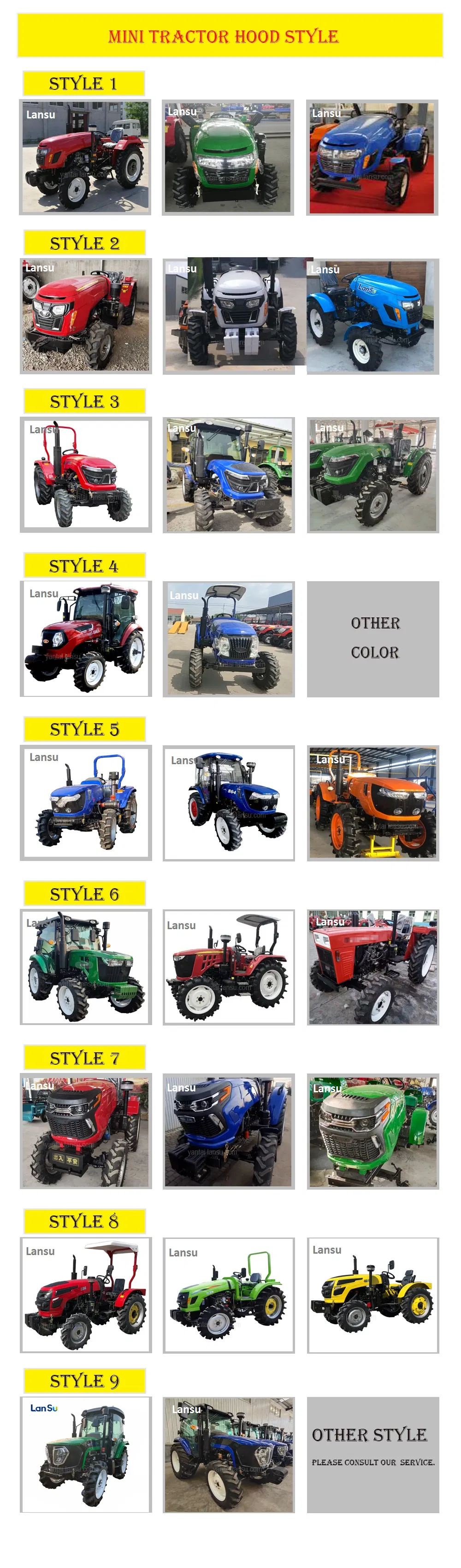 Cheap Price 4X4wd 70HP Multifunctional Tractor