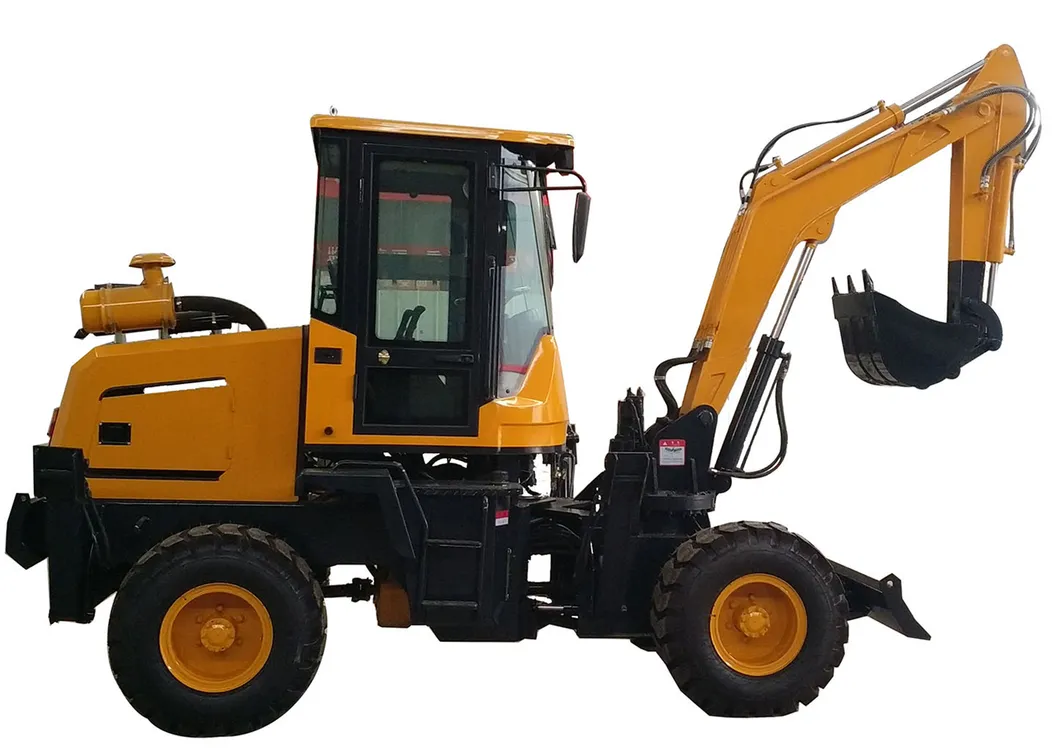 China Factory 3.0 Ton Hydraulic Wheel Excavator with Grapple/Log Grab/Clipping Plier 2020 New