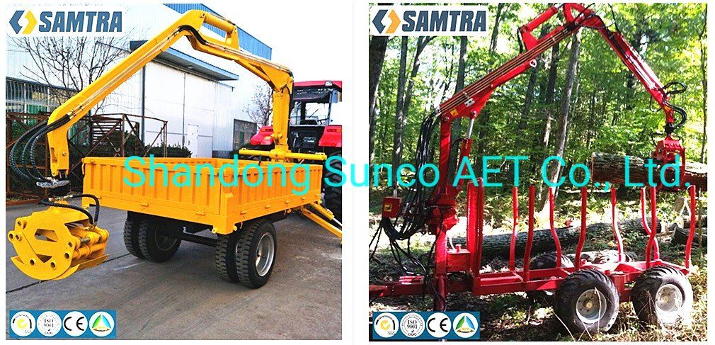China Samtra! ! CE Log Grapple Crane Hot in Canada/USA/EU/ Thailand