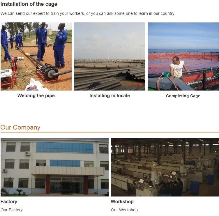 Commercial Aquaculture Equipment Floating Fish Cage Farming