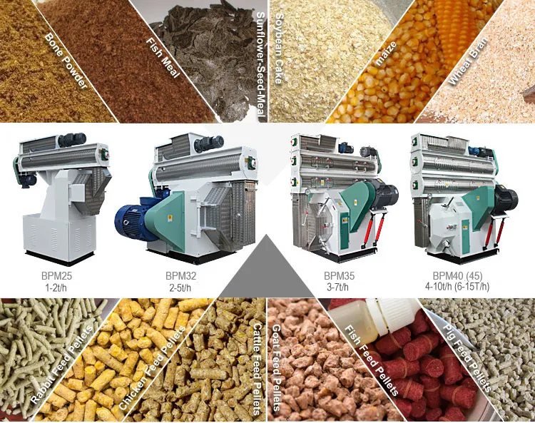 Customize 2t/H Straw Horse Feed Pellet Processing Machine for Philippine