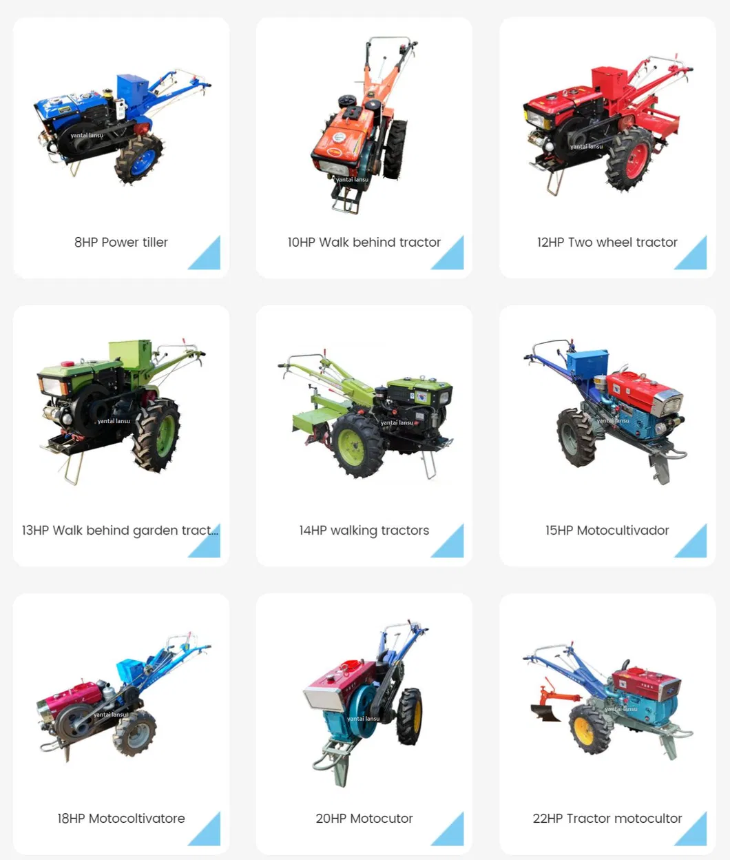 Df Model 121/151/181 Diesel Engine Walking Tractor for Hot and Rice Paddy Farm Land and Hard Land