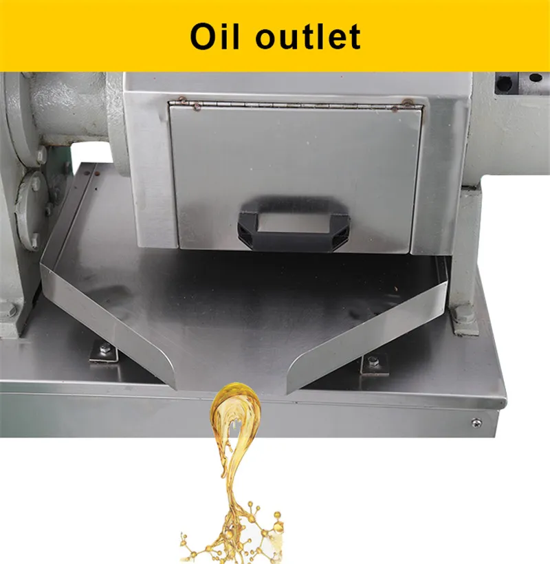 Electric Peanut Coconut Oil Press Machine Automatic Moringa Cooking Sesame Screw Hydraulic Press Oil Extraction Machine for Home