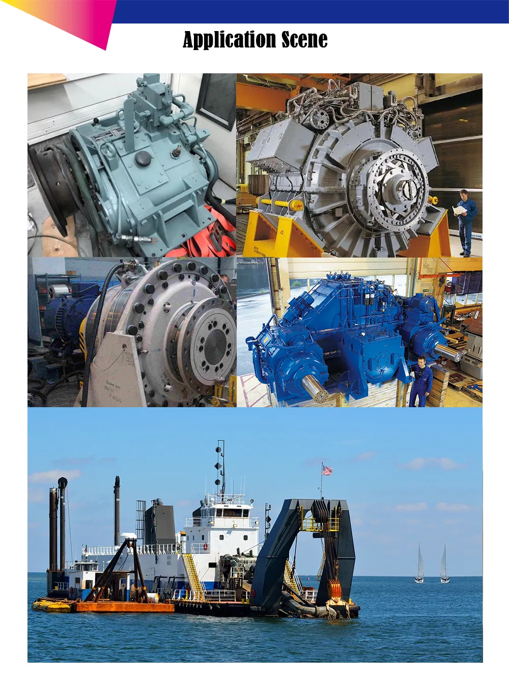 Electrically Driven Industrial Gear Box for Crane Standard Design Dredge Pump Gearboxes