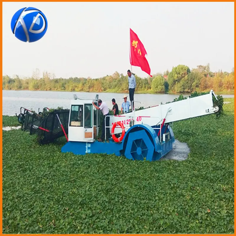 Exported Weed Cutting Machine/ Aquatic Plants Harvester/Water Trash Skimmer Boat