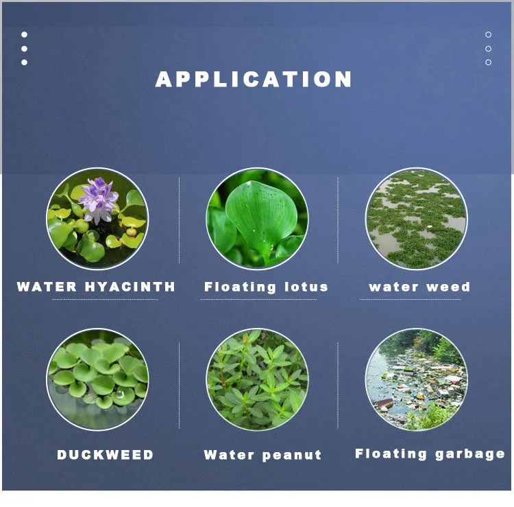 Exported Weed Cutting Machine/ Aquatic Plants Harvester/Water Trash Skimmer Boat