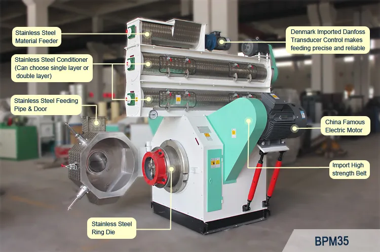 Factory Price Commercial Maize Bran Cattle Feed Maker Machine for Karachi