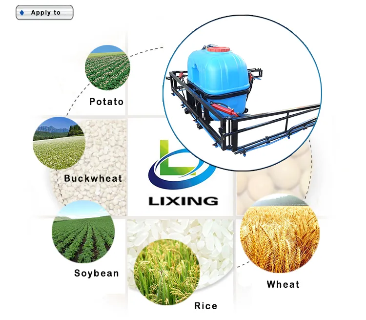 Farm Machine Hydraulic Boom Sprayer Tractor Implement