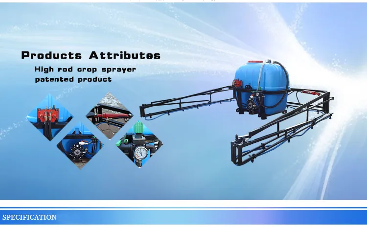 Farm Machine Hydraulic Boom Sprayer Tractor Implement