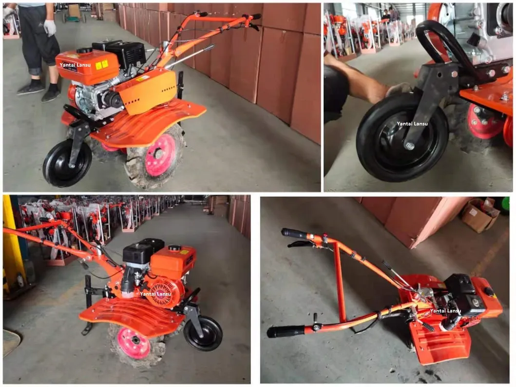 Farm Machinery 7HP 4 Stroke Belt Drive Agricultural Gasoline / Petrol Power Tillers Garden Rotavator / Cultivator Tiller Machinery