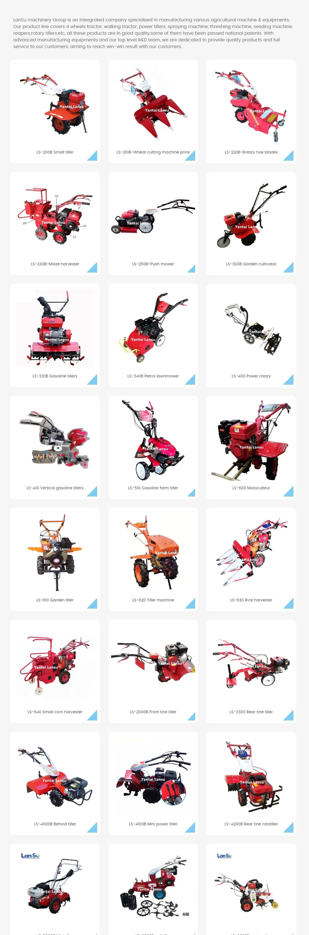 Farm Machinery 7HP 4 Stroke Belt Drive Agricultural Gasoline / Petrol Power Tillers Garden Rotavator / Cultivator Tiller Machinery