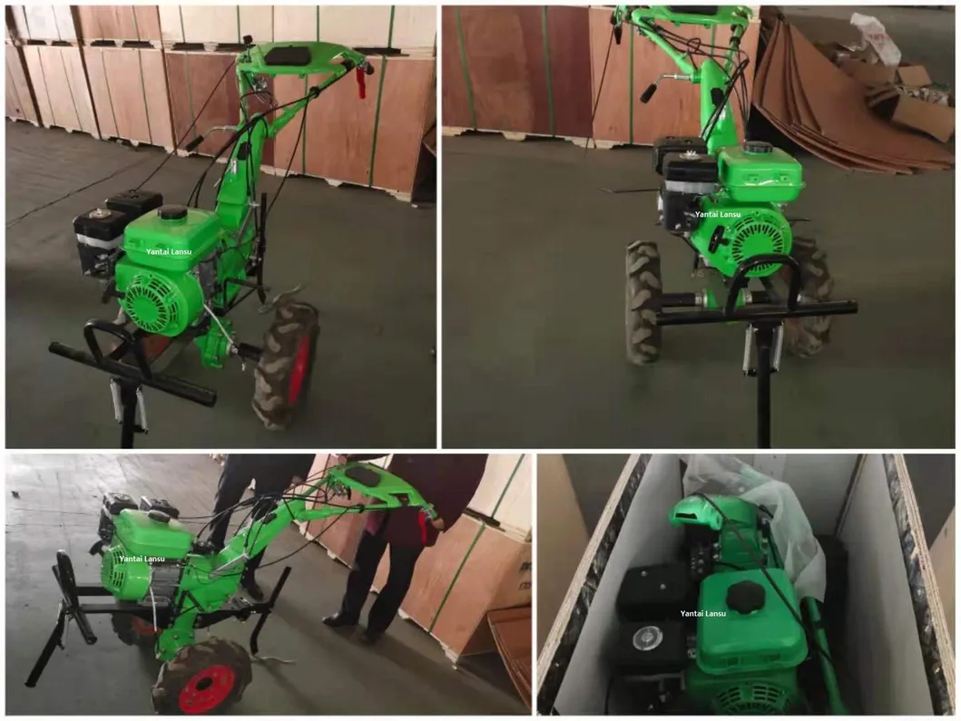 Farm Machinery 7HP 4 Stroke Belt Drive Agricultural Gasoline / Petrol Power Tillers Garden Rotavator / Cultivator Tiller Machinery