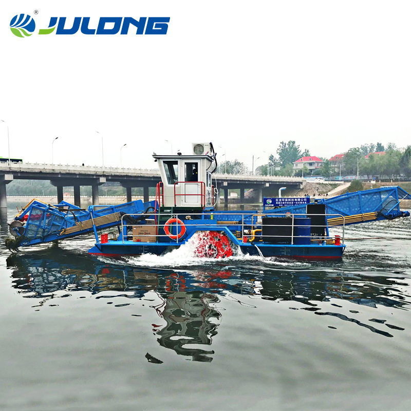 Floating Debris Collecting Ship/ Aquatic Weed Skimmer/ Aquatic Weed Mower Boat