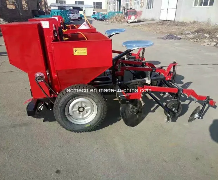 Four Rows of Potato Planter Tractor Tape Sow Seeds and Fertilizer